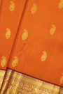 Kancheepuram Silk Orange Saree