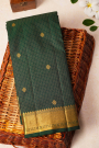 Kancheepuram Silk Bottle Green Saree