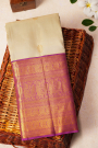 Kancheepuram Silk Off White Saree