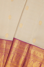 Kancheepuram Silk Off White Saree