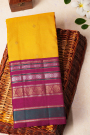 Kancheepuram Silk Yellow Saree