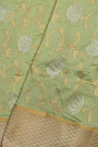 Chanderi Sico Green Saree