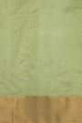 Chanderi Sico Green Saree