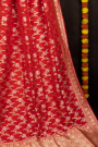 Banarasi Silk Floral Maroon Saree