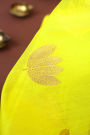 Chanderi Sico Yellow Saree