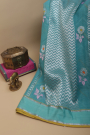 Zari Kota Cotton Light Blue Saree