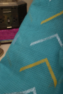 Zari Kota Cotton Light Blue Saree