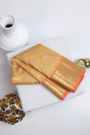 Venkatagiri Silk Light Orange Saree