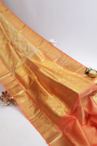 Venkatagiri Silk Light Orange Saree