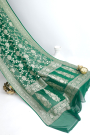 Banarasi Georgette Bottle Green Saree