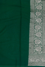 Banarasi Georgette Bottle Green Saree