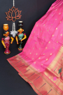 Narayanpet Silk Pink Saree