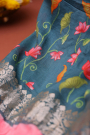 Bandhani Silk Blue Saree