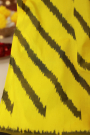 Ikkat Silk Yellow Saree