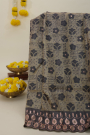 Designer Tussar Light Yellow Saree