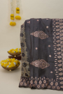 Designer Tussar Light Yellow Saree