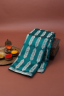 Matka Silk Peacock Green Saree