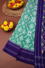 Ikkat Silk Sea Green Saree