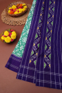 Ikkat Silk Sea Green Saree