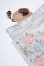 Fusion Tissue Grey Saree
