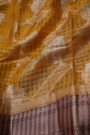 Designer Chiniya Mustard Saree