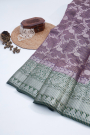 Designer Chiniya Purple Saree