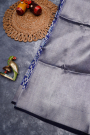 Designer Organza Navy Blue Saree