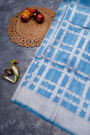 Designer Organza Blue Saree