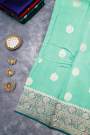 Matka Silk Sea Green Saree