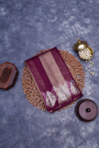 Designer Organza Magenta Saree