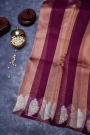 Designer Organza Magenta Saree