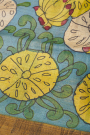 Kalamkari Tussar Blue Saree