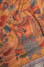 Kalamkari Silk Peach Saree