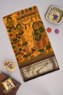 Kalamkari Silk Mustard Saree