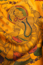Kalamkari Silk Mustard Saree