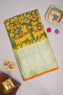 Kalamkari Silk Dual Colour Saree