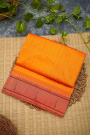 Paithani Silk Orange Saree