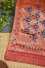 Paithani Silk Orange Saree