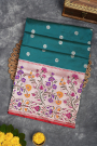 Banarasi Silk Teal Blue Saree