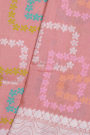 Designer Tussar Georgette Baby Pink Saree