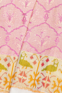 Designer Tussar Dual Colour Saree with Ikat fusion