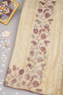 Designer Tussar Cream Saree