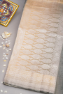 Designer Tussar Multicolour Saree