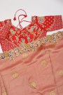 Designer Tissue Red Saree