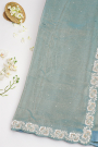 Designer Tissue Ice Blue Saree
