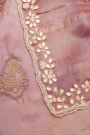 Designer Tissue Georgette Onion Pink Saree
