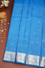 Mysore Crepe Sky Blue Saree