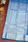 Mysore Crepe Sky Blue Saree