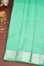 Mysore Crepe Sea Green Saree
