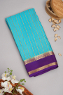 Mysore Crepe Sky Blue Saree